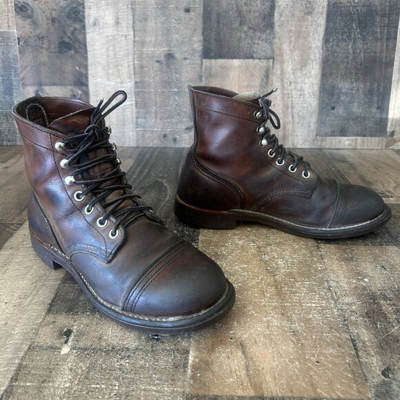 Red Wing 8111 Iron Ranger Work Boots Mens 4.5 D - Picture 2 of 12